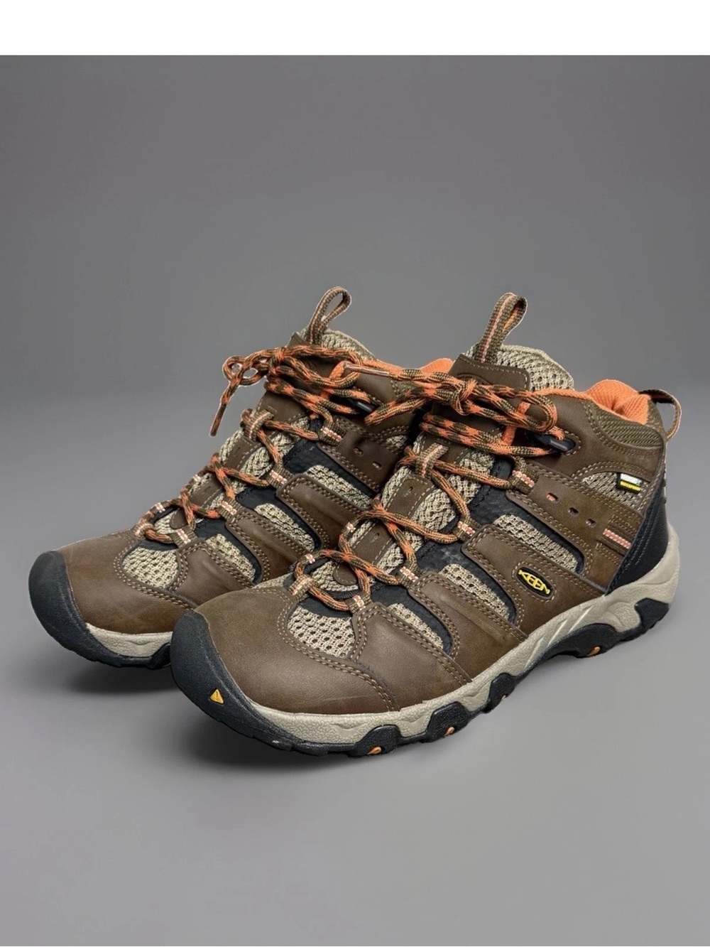 Keen Koven Waterproof Mid Hiking Leather Boots Women's Brown Size 7.5M